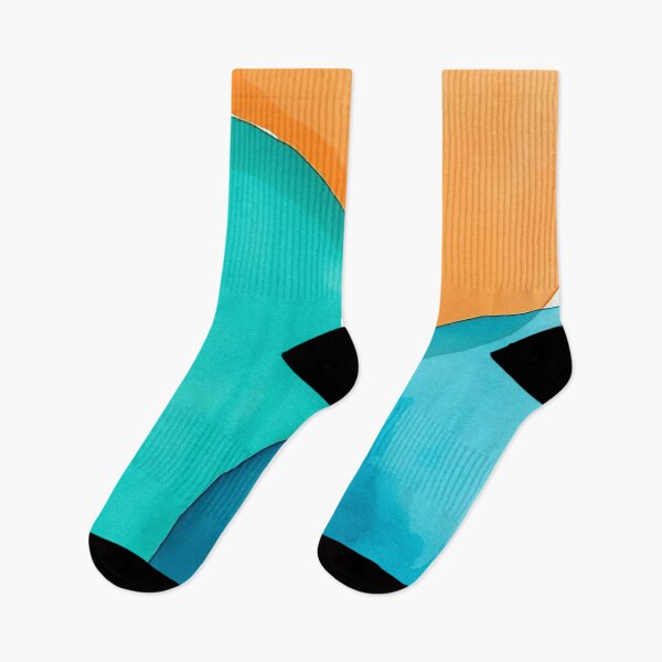 Item preview, Vibrant Teal and Orange Abstract Harmony designed and sold by ChrisButler.