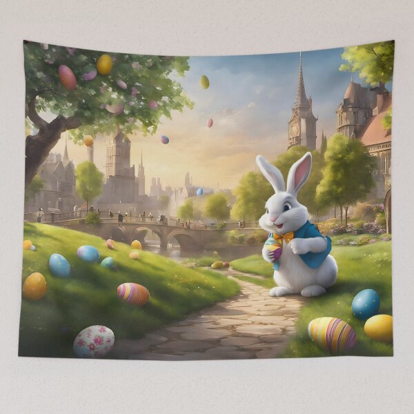 Item preview, Whimsical Easter Scene designed and sold by Pixel Press Prints.