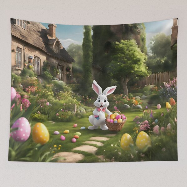 Item preview, Whimsical Easter Scene designed and sold by Pixel Press Prints.