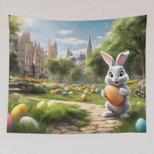 Item preview, Whimsical Easter Scene designed and sold by Pixel Press Prints.