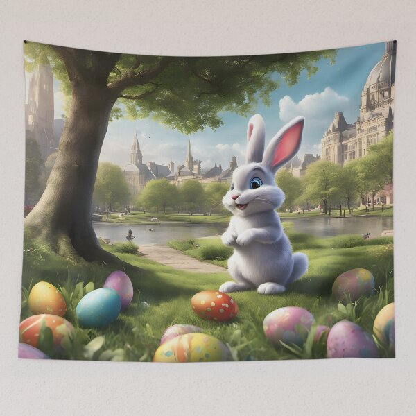Item preview, Whimsical Easter Scene designed and sold by Pixel Press Prints.