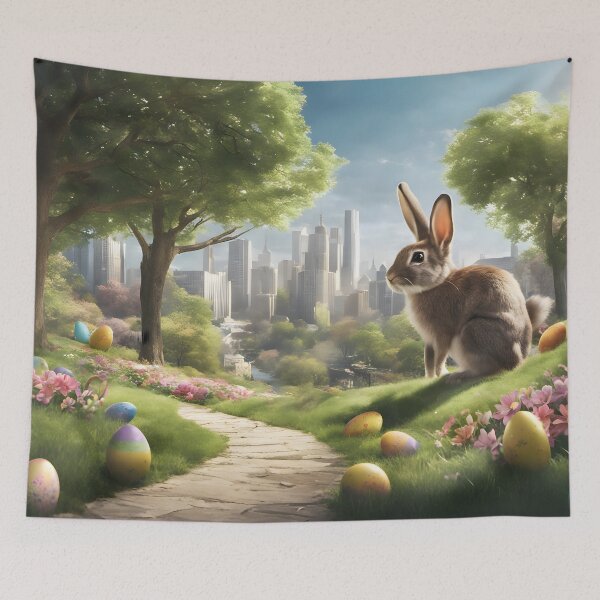 Item preview, Whimsical Easter Scene designed and sold by Pixel Press Prints.