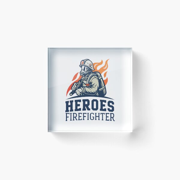 Item preview, Heroes Firefighter Illustration - Brave Firefighting Tribute Design designed and sold by Colorful-Garden.