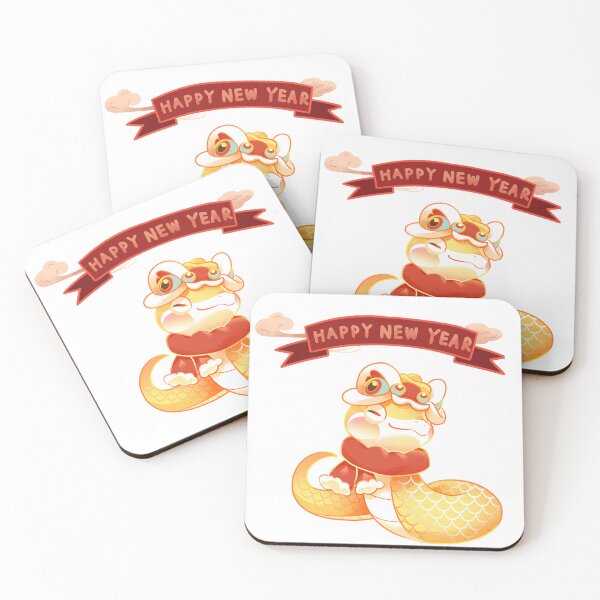 Item preview, Happy new year snake Chinese zodiac Cute year of the snake lunar new year Chinese new year snake zodiac  year of the snake sticker  good fortune designed and sold by LaundrySalt.