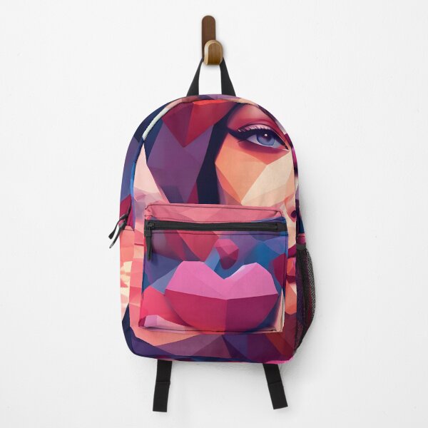 Item preview, Facets of Love: Abstract Portrait in Vibrant Geometry designed and sold by Pixel Press Prints.