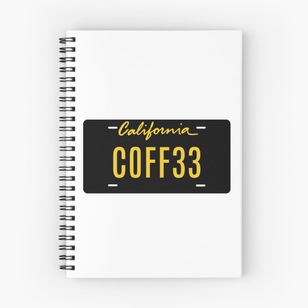 Item preview, California Licence Plate - COFF33 designed and sold by DutchMonkeys.