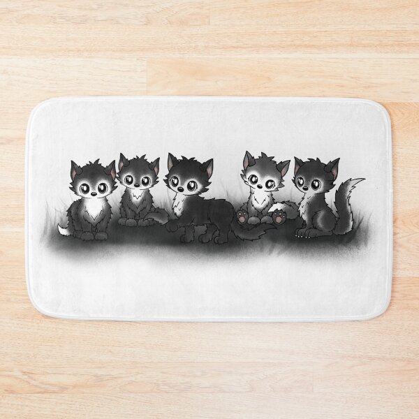 Item preview, cute wolfpack in line designed and sold by Pezi-Creation.