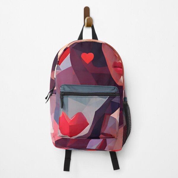Item preview, Facets of Love: Abstract Portrait in Vibrant Geometry designed and sold by Pixel Press Prints.