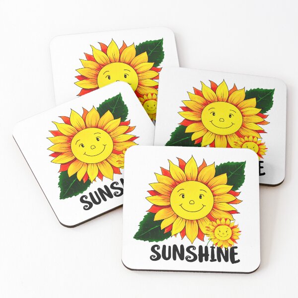 Item preview, Cheerful Sunflower with Smiling Face – Sunshine Illustration designed and sold by apparelnice.
