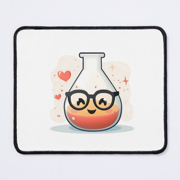 Item preview, Cute Beaker Logo With Heart Design designed and sold by GoldenTealArts.