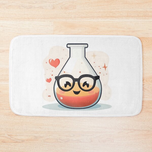 Item preview, Cute Beaker Logo With Heart Design designed and sold by GoldenTealArts.