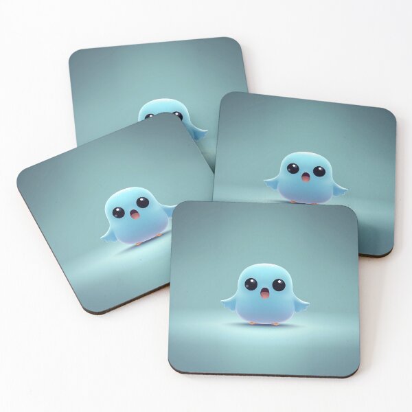 Item preview, Cute Blue Cartoon Bird With Wings designed and sold by GoldenTealArts.
