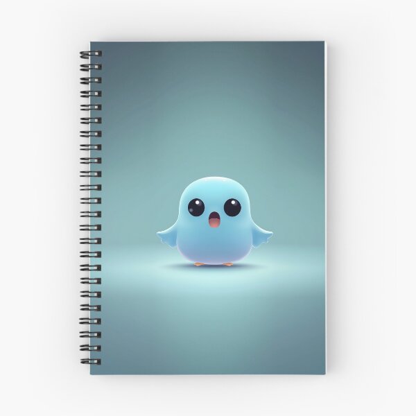 Item preview, Cute Blue Cartoon Bird With Wings designed and sold by GoldenTealArts.