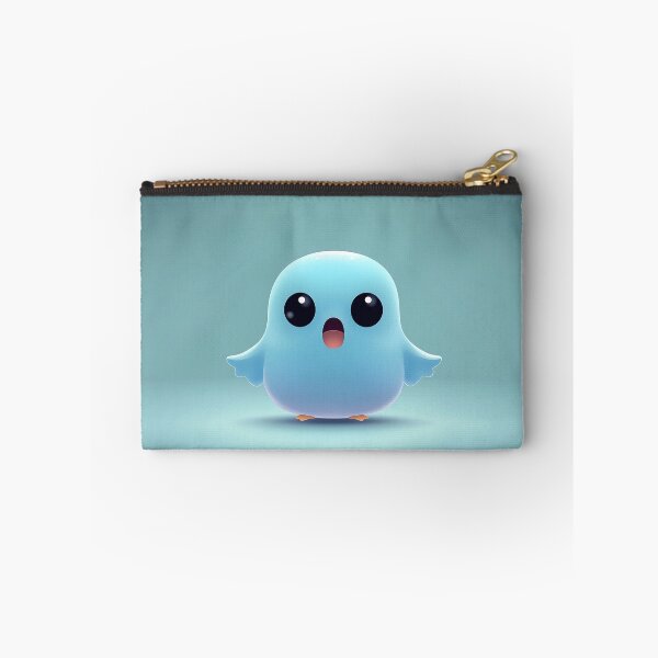 Item preview, Cute Blue Cartoon Bird With Wings designed and sold by GoldenTealArts.