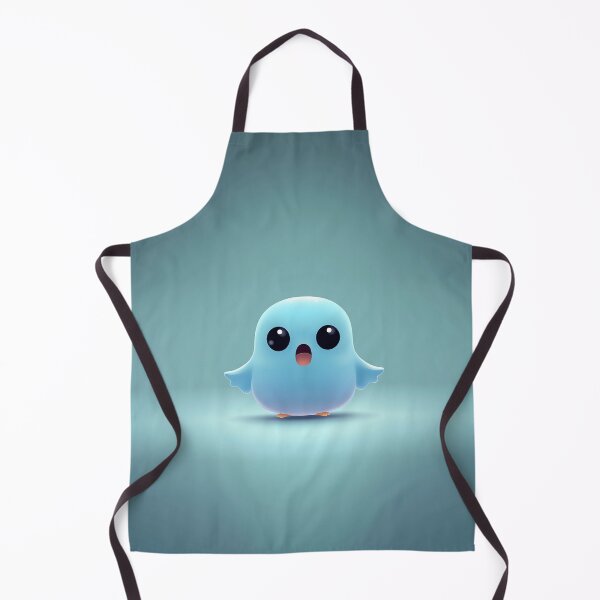 Item preview, Cute Blue Cartoon Bird With Wings designed and sold by GoldenTealArts.