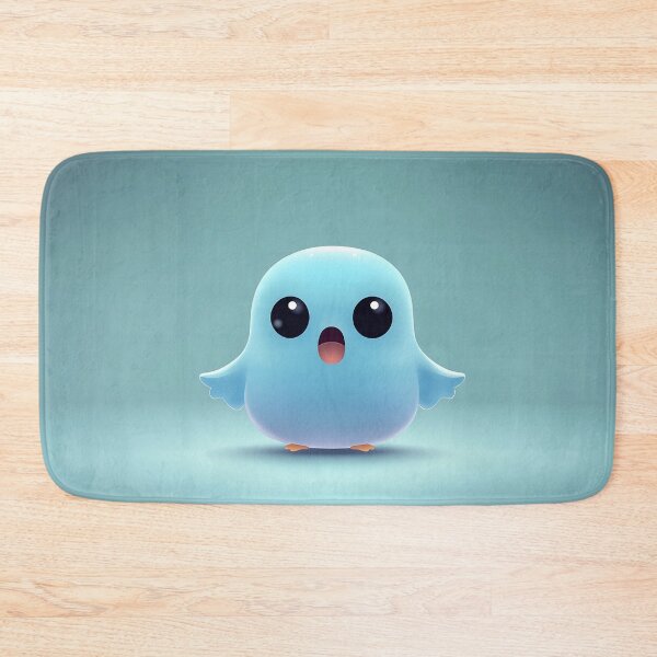 Item preview, Cute Blue Cartoon Bird With Wings designed and sold by GoldenTealArts.