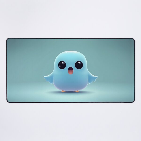 Item preview, Cute Blue Cartoon Bird With Wings designed and sold by GoldenTealArts.