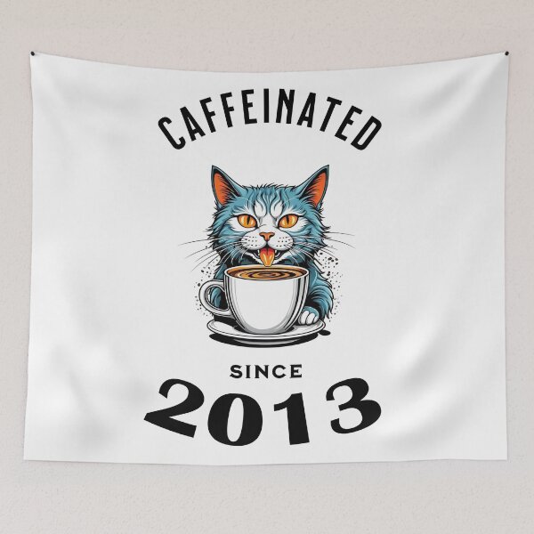 Item preview, Cat Caffeinated Since 2013 designed and sold by LegendaryDesigns.