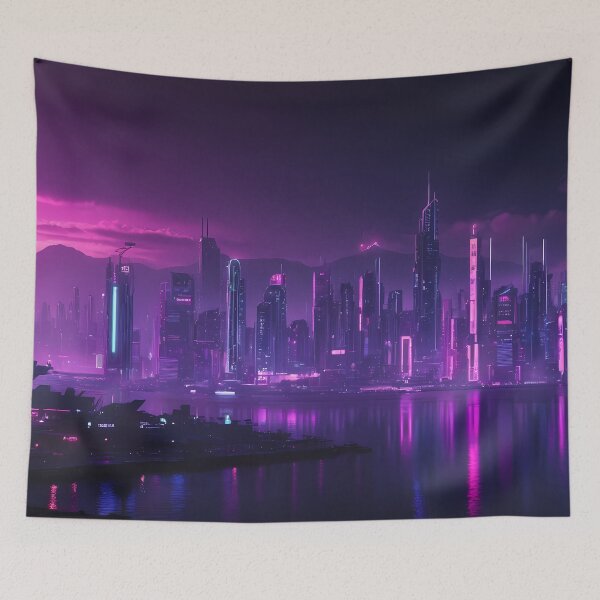 Item preview, Cyberpunk City Skyline designed and sold by papi1998.