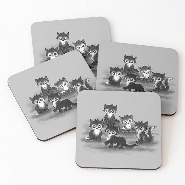 Item preview, cute wolfpack wolf designed and sold by Pezi-Creation.