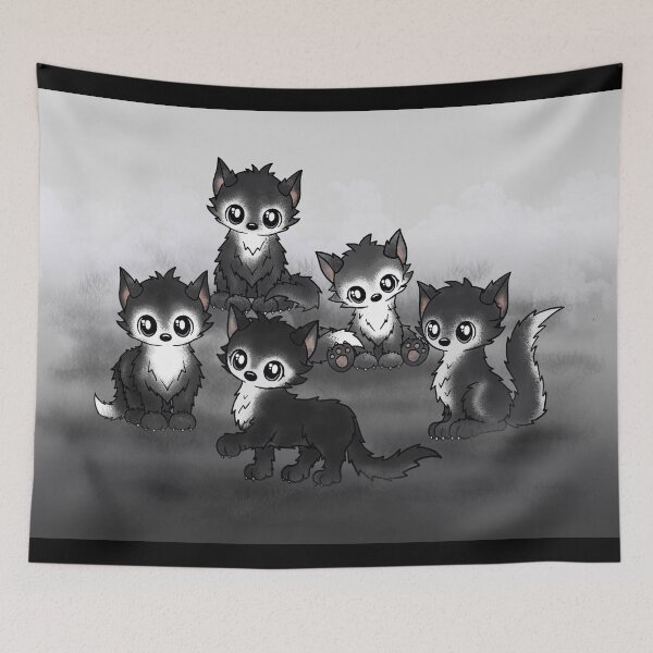 Item preview, cute wolfpack wolf designed and sold by Pezi-Creation.