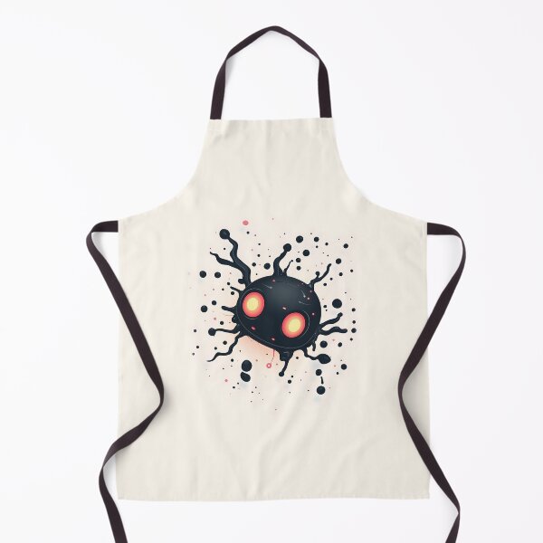 Item preview, Cute Black Ink Creature With Red Eyes designed and sold by GoldenTealArts.