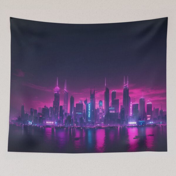 Item preview, Cyberpunk City Skyline designed and sold by papi1998.