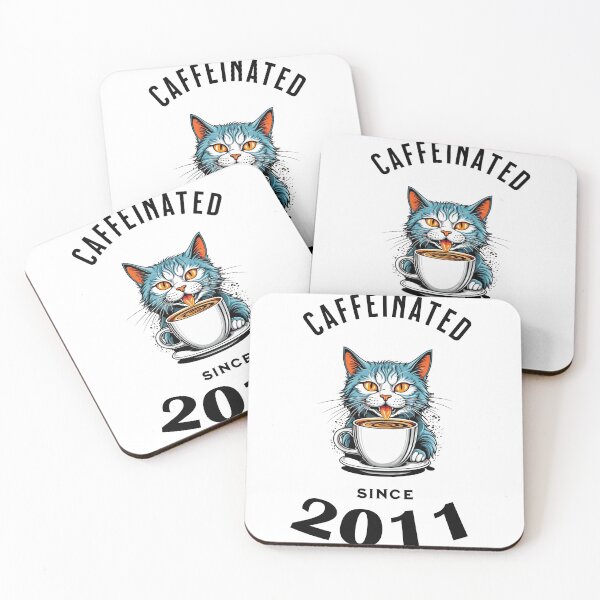 Item preview, Cat Caffeinated Since 2011 designed and sold by LegendaryDesigns.