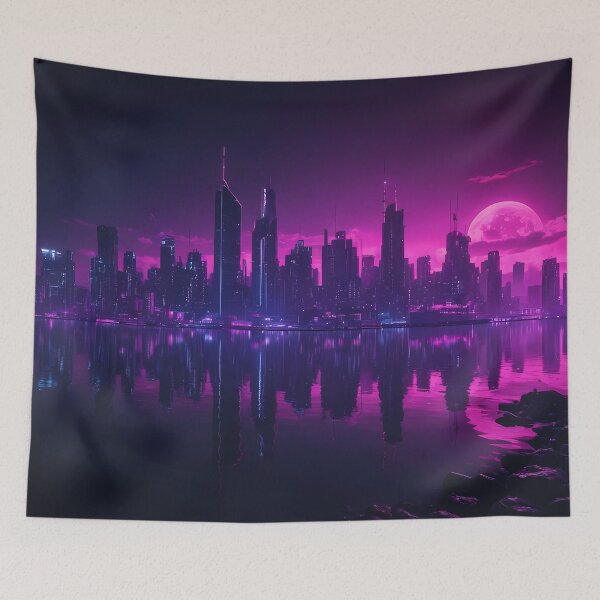 Item preview, Cyberpunk City Skyline designed and sold by papi1998.