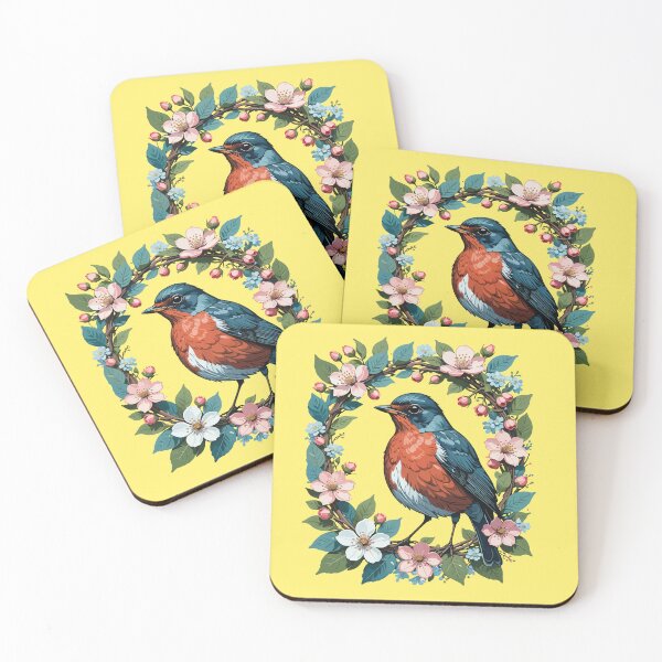 Item preview, Michigan Bird And Apple Blossom Design designed and sold by taiche.