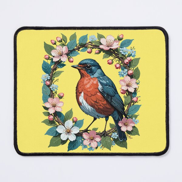 Item preview, Michigan Bird And Apple Blossom Design designed and sold by taiche.