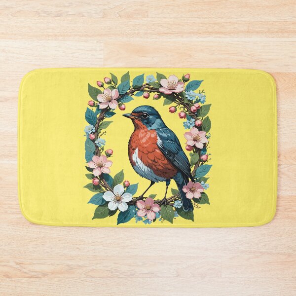 Item preview, Michigan Bird And Apple Blossom Design designed and sold by taiche.