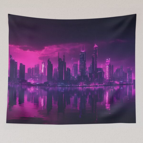 Item preview, Cyberpunk City Skyline designed and sold by papi1998.
