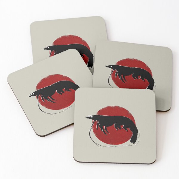Item preview, Shrimp in Sumi Strokes - Ink Art designed and sold by Made By Nishi | Nishi Wojnar.