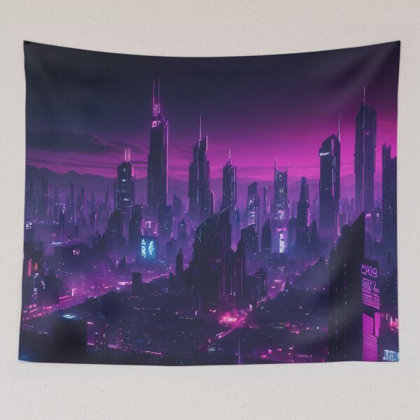 Item preview, Cyberpunk City Skyline designed and sold by papi1998.