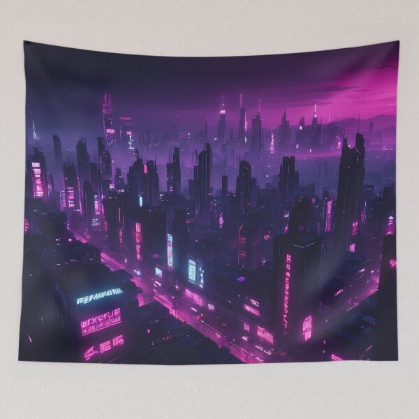 Item preview, Cyberpunk City Skyline designed and sold by papi1998.