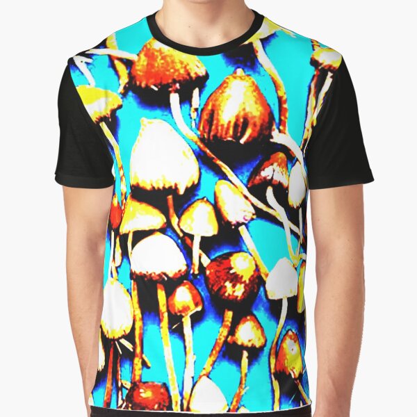 Trippy Psychedelic Magic Mushrooms T Shirt For Sale By Kickasstshirts Redbubble Trippy 6111