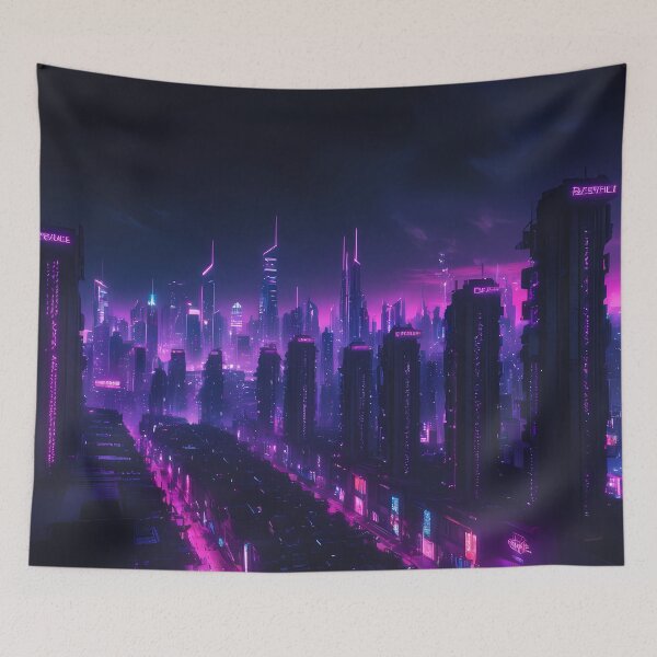 Item preview, Cyberpunk City Skyline designed and sold by papi1998.