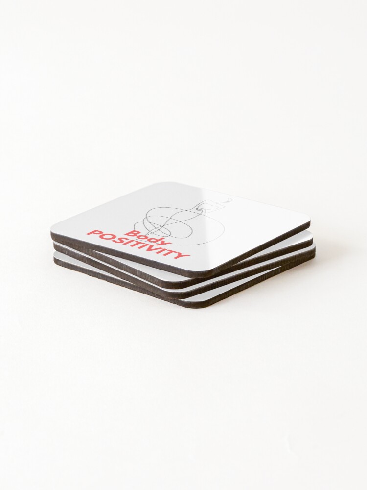 Thumbnail 4 of 5, Coasters (Set of 4), Body positivity designed and sold by likeforcode.