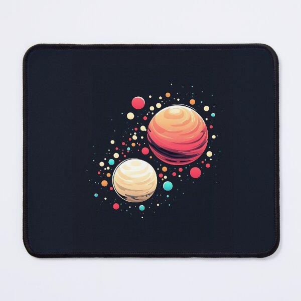 Item preview, Colorful Minimalist Planets Vector Art designed and sold by GoldenTealArts.