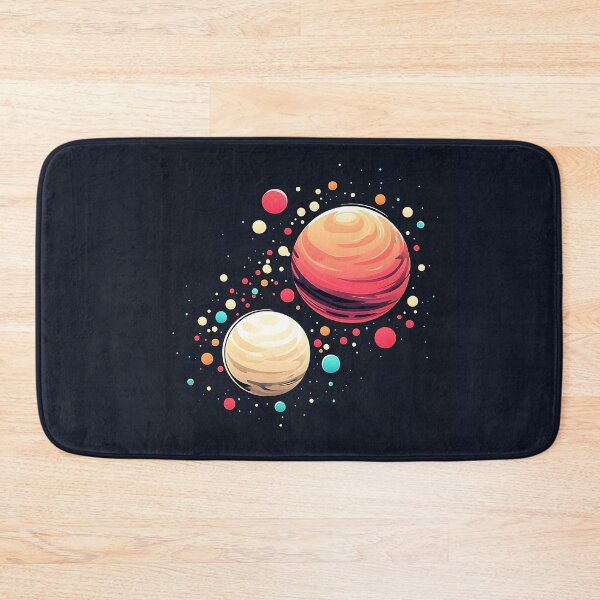 Item preview, Colorful Minimalist Planets Vector Art designed and sold by GoldenTealArts.