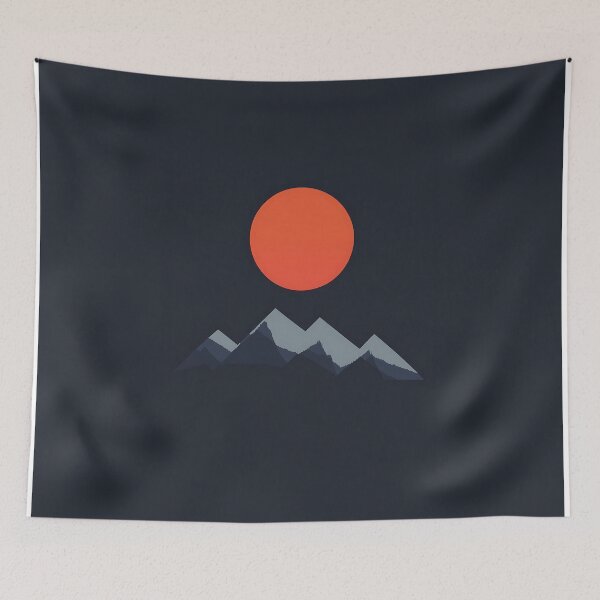 Item preview, Mountain Landscape with Sun Logo Design designed and sold by GoldenTealArts.