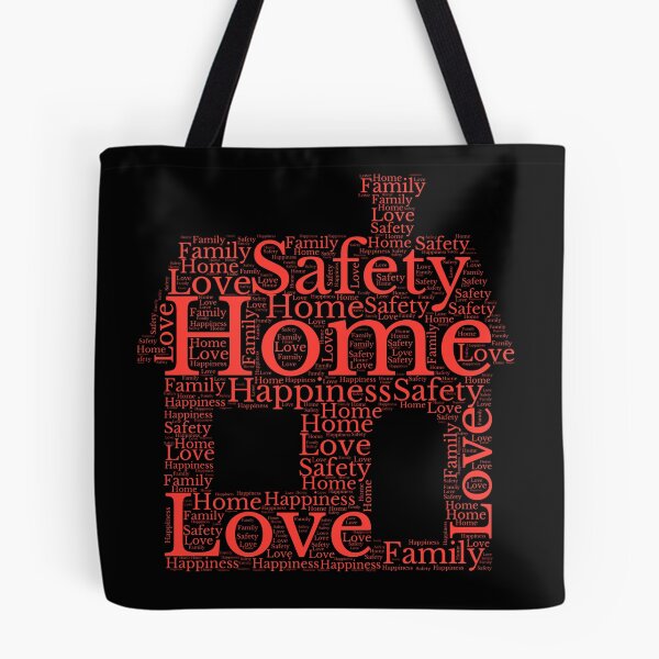 Item preview, Home, Love, Safety, and Happiness Word Art T-Shirt designed and sold by EwaMariaShop.