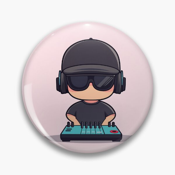Item preview, DJ Cartoon Mascot Vector Illustration designed and sold by GoldenTealArts.