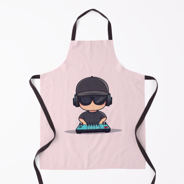 Item preview, DJ Cartoon Mascot Vector Illustration designed and sold by GoldenTealArts.