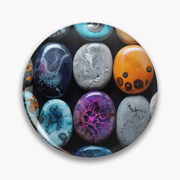 Item preview, Decorative Oval Stone, Multicolor Stone Print designed and sold by PixelStoneDesign .