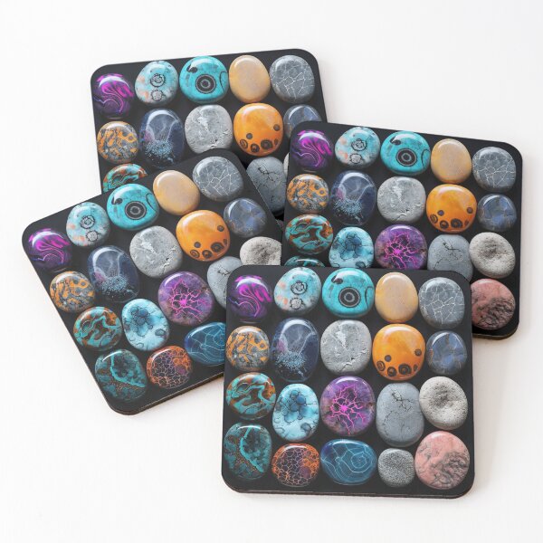 Item preview, Decorative Oval Stone, Multicolor Stone Print designed and sold by PixelStoneDesign .