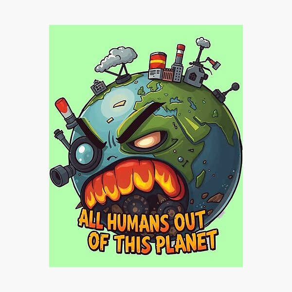 Item preview, All Humans Out Of This Planet designed and sold by DesignPrePress.