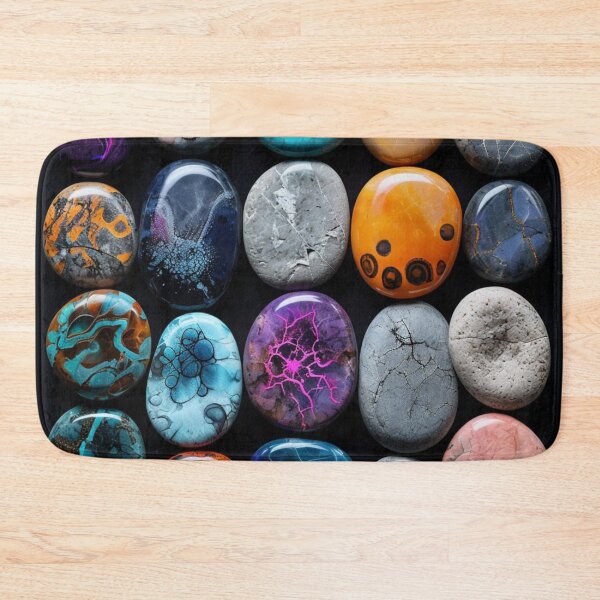 Item preview, Decorative Oval Stone, Multicolor Stone Print designed and sold by PixelStoneDesign .