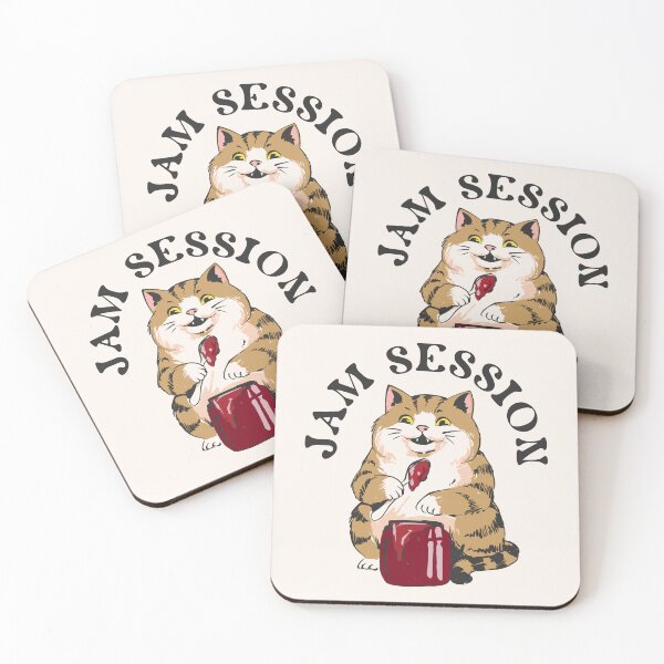 Item preview, Jam Session - Fat Cat Enjoying designed and sold by FlashCraft Design.